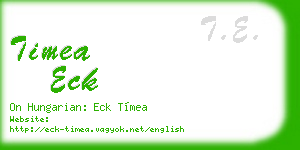 timea eck business card